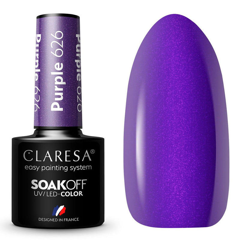 Afbeelding laden in galerijviewer, Claresa uv led gellak 5ml purple 626
