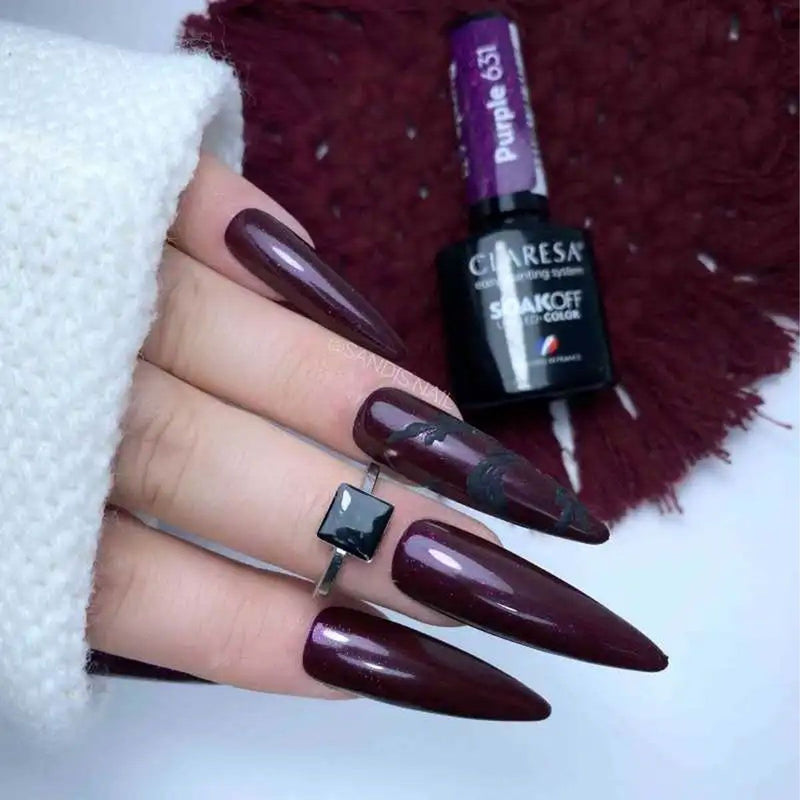 Afbeelding laden in galerijviewer, Claresa uv led gellak 5ml purple 631 full berries
