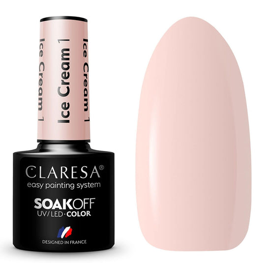 Claresa uv led gellak 5ml ice cream 1