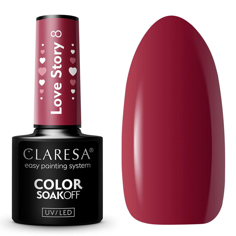 Afbeelding laden in galerijviewer, Claresa uv led gellak 5ml love story 8
