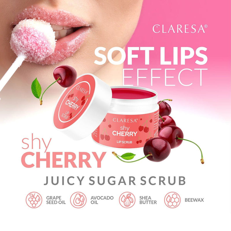 Afbeelding laden in galerijviewer, Claresa lip scrub shy cherry 15gr.
