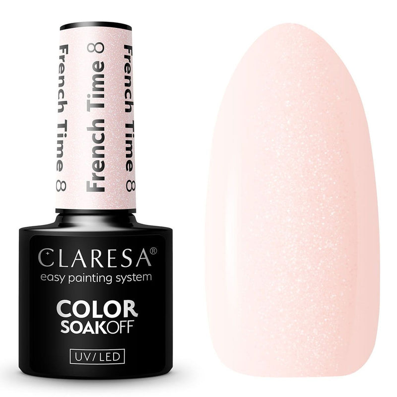 Afbeelding laden in galerijviewer, Claresa uv led gellak 5ml french time 8
