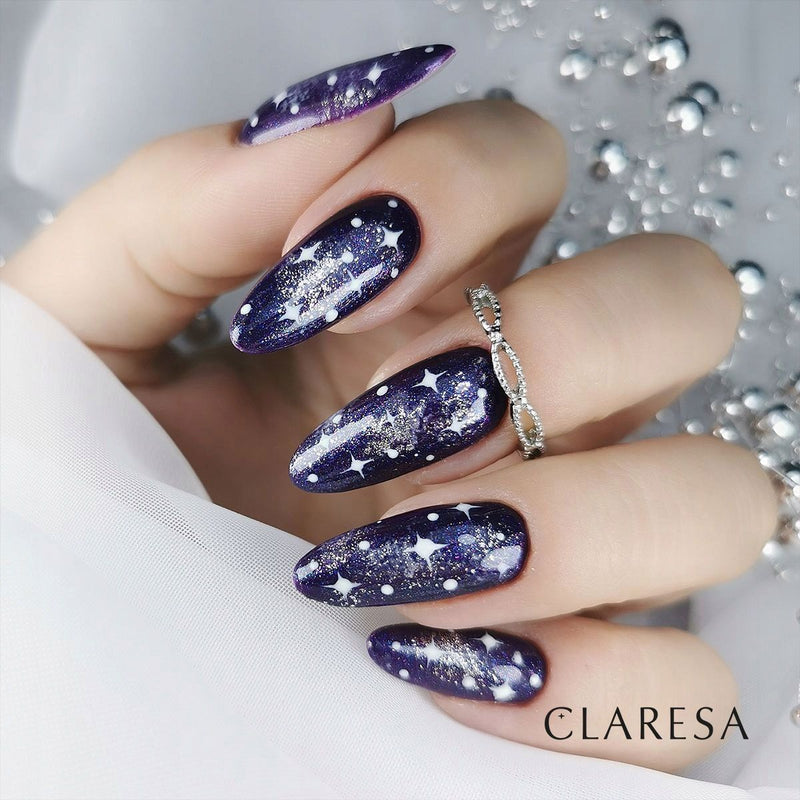 Afbeelding laden in galerijviewer, Claresa top coat no wipe glitter blue 5ml
