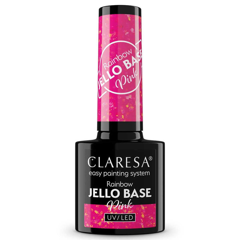 Afbeelding laden in galerijviewer, Claresa rainbow jello base coat pink 5ml
