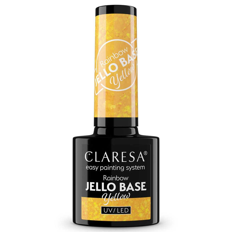 Afbeelding laden in galerijviewer, Claresa rainbow jello base coat yellow 5ml
