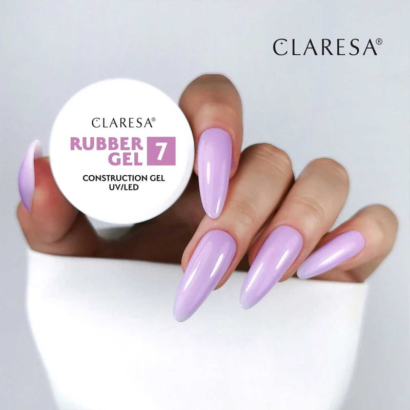 Afbeelding laden in galerijviewer, Claresa rubber gel 7 soft lilac 90gr.
