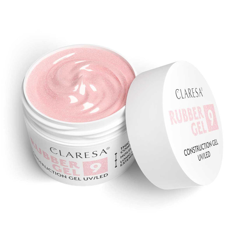 Afbeelding laden in galerijviewer, Claresa rubber gel 9 sparkle pink 45gr.
