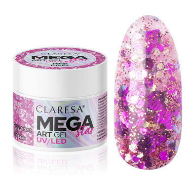 Claresa megastar pink pixel uv led art gel 10gr.