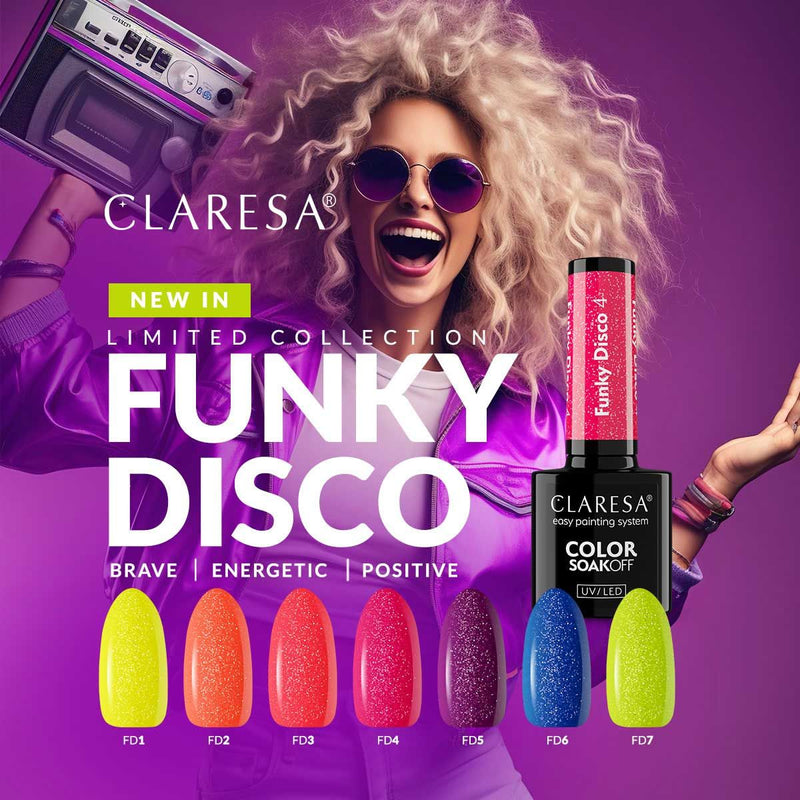 Afbeelding laden in galerijviewer, Claresa uv led gellak 5ml funky disco 7 lime light
