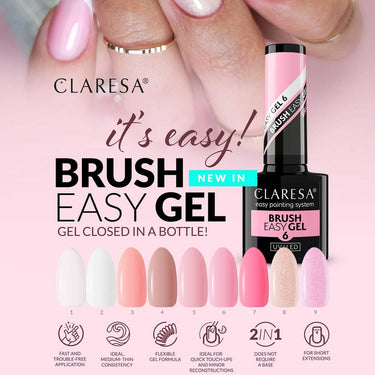 Claresa brush easy gel 6 5ml