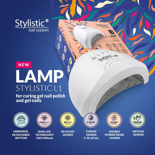 Stylistic l1 uv led lamp dual 48w wit