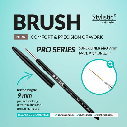 Stylistic super liner pro penseel 9mm