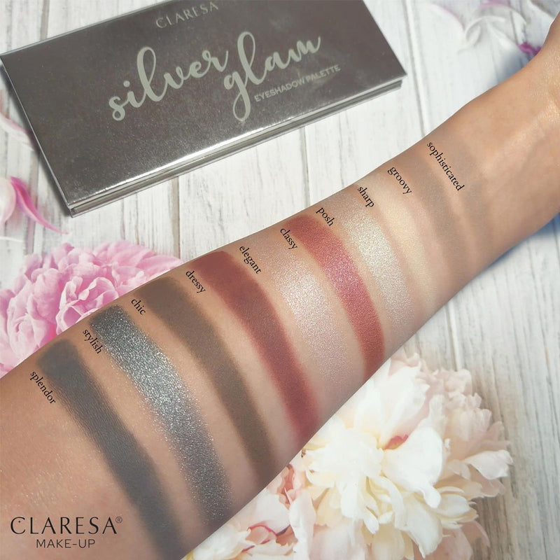 Afbeelding laden in galerijviewer, Claresa eyeshadow palette silver glam
