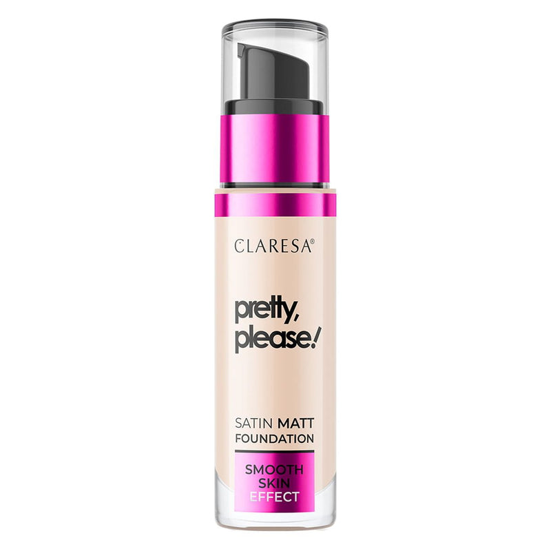 Afbeelding laden in galerijviewer, Claresa satin matt foundation pretty, please! 02 light 34gr.
