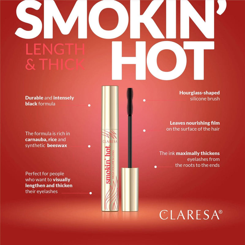 Afbeelding laden in galerijviewer, Claresa smokin' hot mascara zwart 10ml
