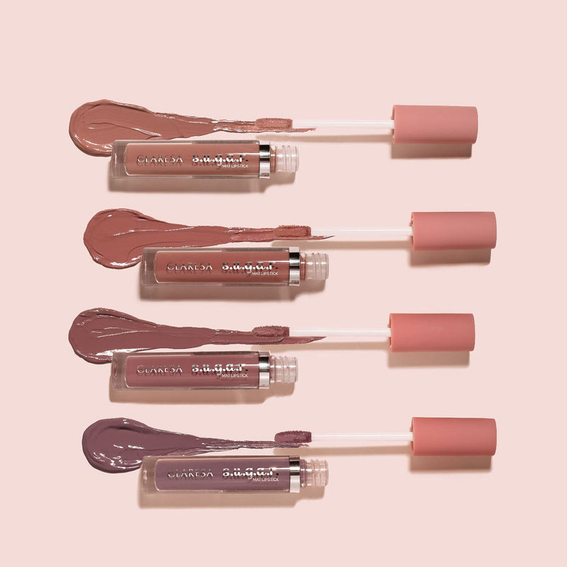 Afbeelding laden in galerijviewer, Claresa matte liquid lipstick s.u.g.a.r. 02 flygirl 5ml
