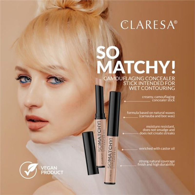 Afbeelding laden in galerijviewer, Claresa so matchy! concealer cover stick 04 contouring 3gr.
