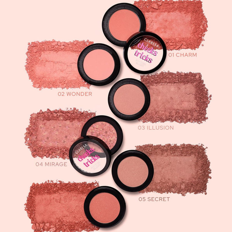 Afbeelding laden in galerijviewer, Claresa cheeks tricks powder blush 05 secret 4gr.
