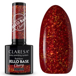 Claresa rainbow jello base coat cherry 5ml