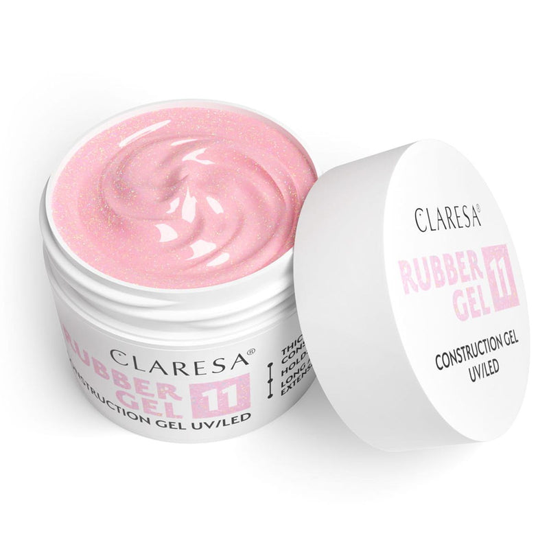 Afbeelding laden in galerijviewer, Claresa rubber gel 11 sparkle soft pink 90gr.
