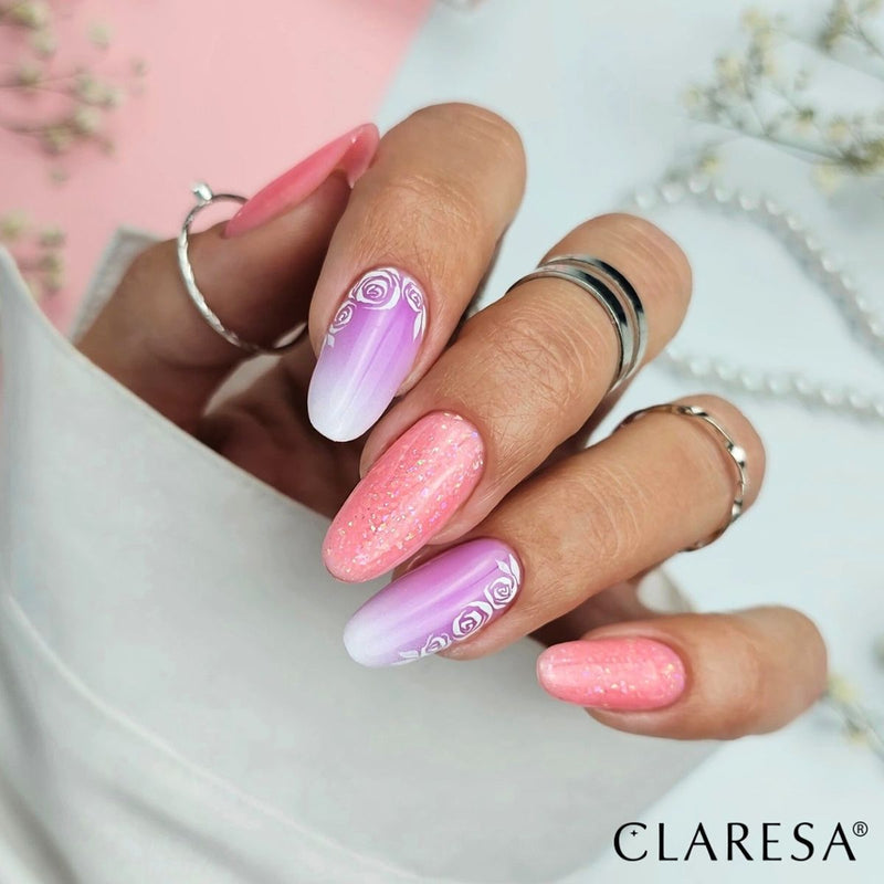 Afbeelding laden in galerijviewer, Claresa brush easy gel glitter peach 5ml
