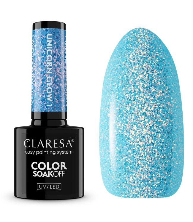 Afbeelding laden in galerijviewer, Claresa uv led gellak 5ml unicorn glow 1
