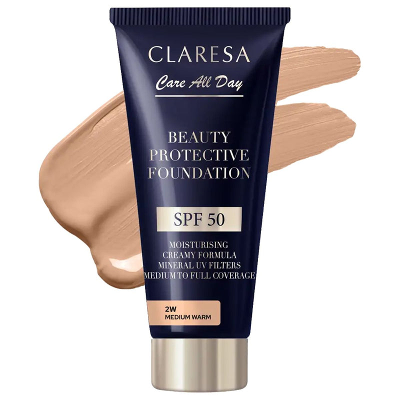 Afbeelding laden in galerijviewer, Claresa beauty protective foundation spf 50 2w medium warm 30ml
