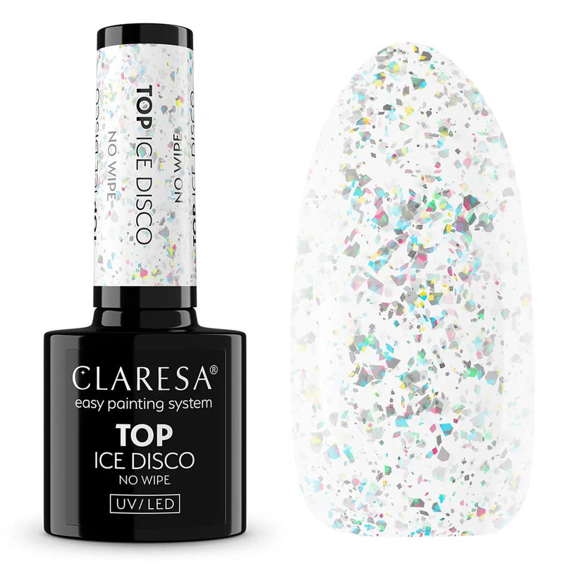 Afbeelding laden in galerijviewer, Claresa top coat no wipe ice disco 5ml
