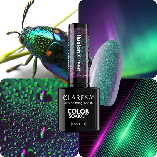 Claresa uv led gellak 5ml color alchemy - illusion green