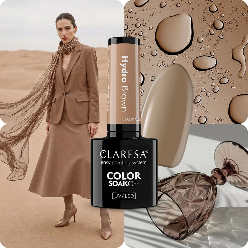 Afbeelding laden in galerijviewer, Claresa uv led gellak 5ml color alchemy - hydro brown
