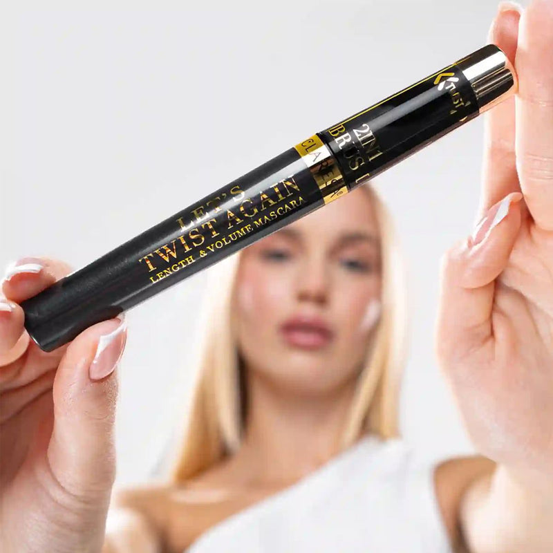 Afbeelding laden in galerijviewer, Claresa let's twist again 2-in-1 lenght volume mascara zwart
