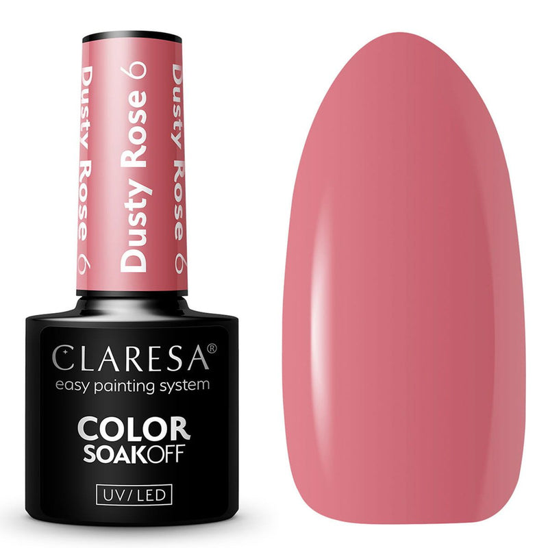 Afbeelding laden in galerijviewer, Claresa uv led gellak 5ml dusty rose 6

