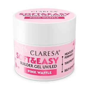 Claresa keratine soft easy builder gel pink waffle 12gr.