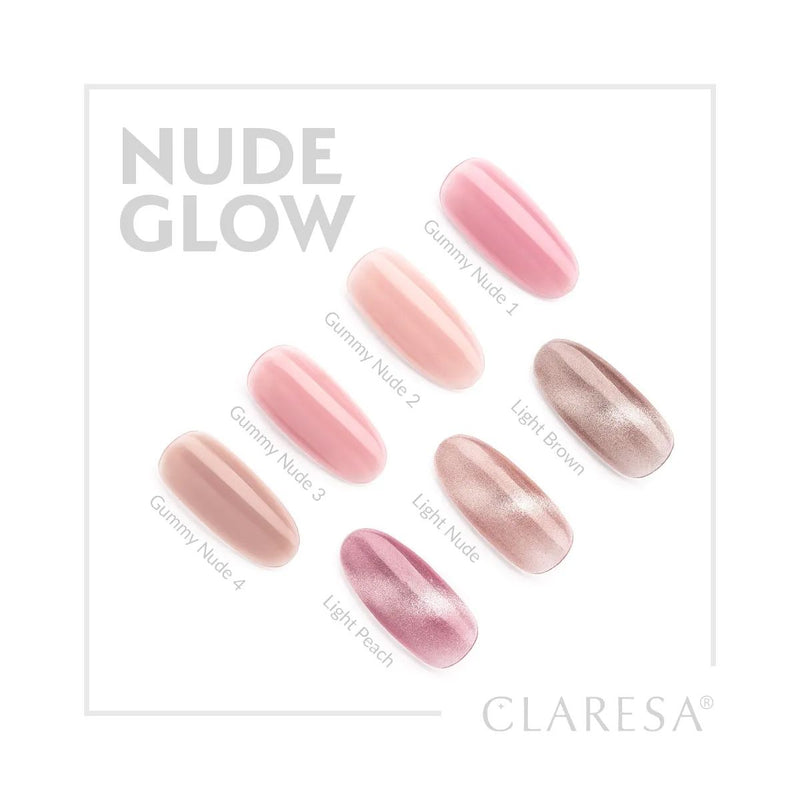 Afbeelding laden in galerijviewer, Claresa uv led gellak 5ml nude glow - cat eye light nude
