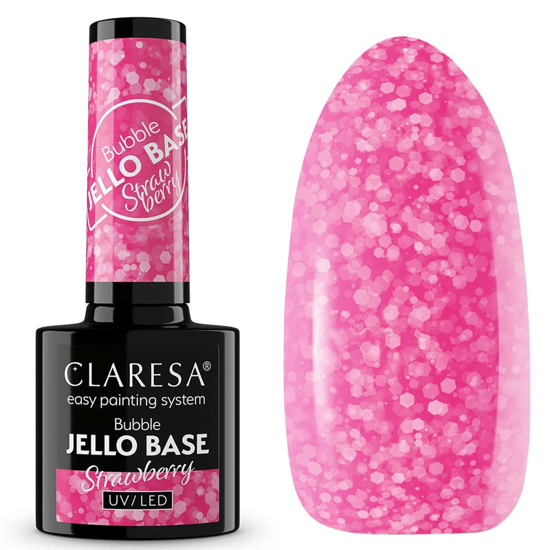 Afbeelding laden in galerijviewer, Claresa bubble jello base coat strawberry 5ml

