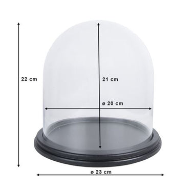 Clayre eef stolp 6gl3478 transparent 23x22 cm