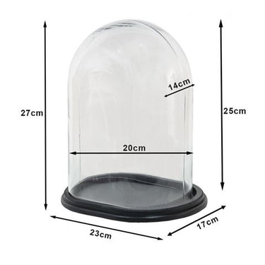 Clayre eef stolp 6gl3482 transparent 21x16x27 cm