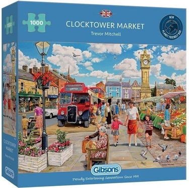 Gibsons puzzel - clocktower market - 1000 stukjes