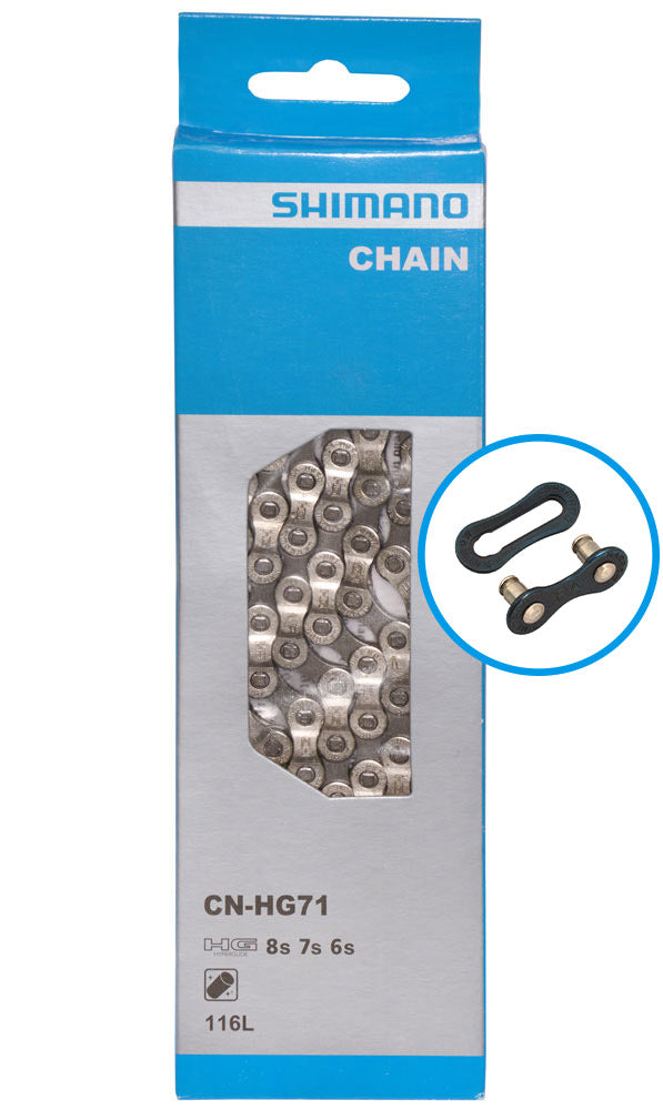 Afbeelding laden in galerijviewer, Shimano cn-hg71c 6 7 8-speed chain with quick-link
