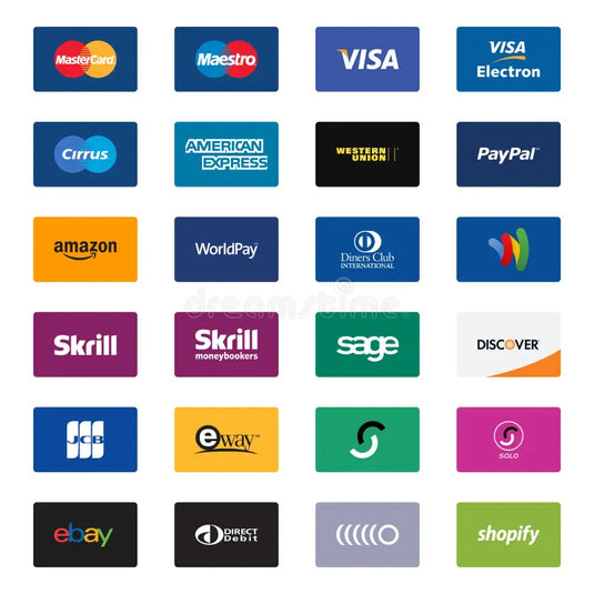 Creditcards (Visa / MasterCard / American Express / Maestro)