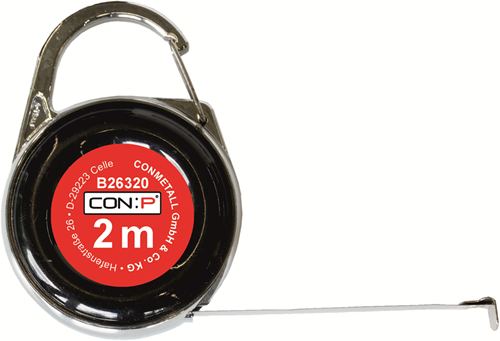 Afbeelding laden in galerijviewer, Con:p rolmeter 2m met karabijnhaak euro - b26320

