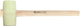Connex gummihamer 90mm beige hout - cox625115