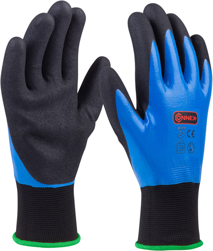 Afbeelding laden in galerijviewer, Connex handschoen nitril blauw gr08 - cox938678

