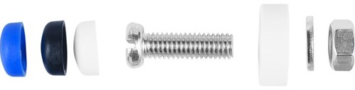 Afbeelding laden in galerijviewer, Connex nummerplaat set m6x20 vz k 4st - kyb4212002

