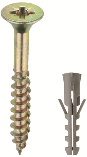 Connex pz-schroef 4.0x40 + plug bag 25st - b33382
