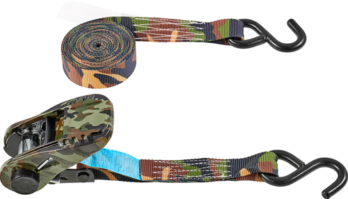 Afbeelding laden in galerijviewer, Connex set 2 spanriemen 4,5m x 25mm kaki - b34464

