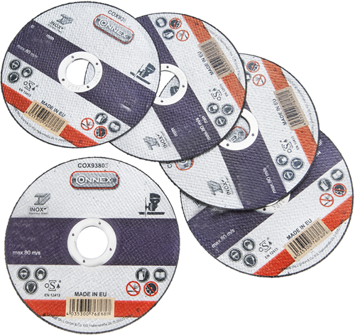 Afbeelding laden in galerijviewer, Connex set 5x slijpschijf rvs 230mm - cox938038
