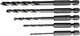 Connex set staalboren 2-6mm 6k 5dlg blauw - cox978205