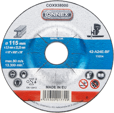 Connex slijpschijf metaal 115mm - cox938000
