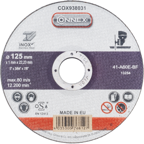 Afbeelding laden in galerijviewer, Connex slijpschijf rvs 125mm - cox938031
